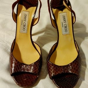 Jimmy Choo sling back strap heels